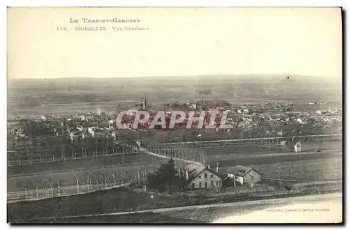 Ansichtskarte AK Le Tarn et Garonne Grisolles Vue Generale