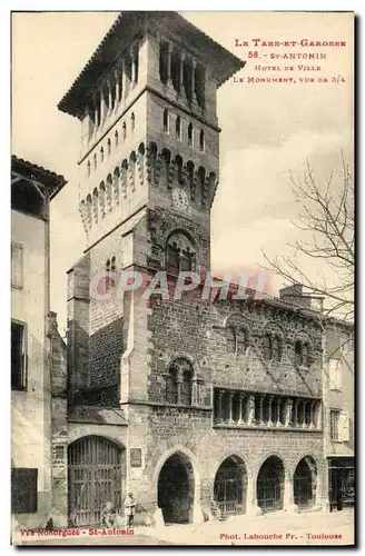 Cartes postales Le Tarn et Garonne St Antonin Hotel De Ville Le Monument