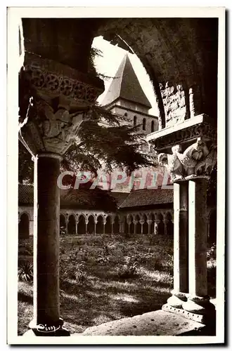 Ansichtskarte AK Le Tarn et Garonne Abbaye de Moissac une arcade des galeries et le clocher Cloitres