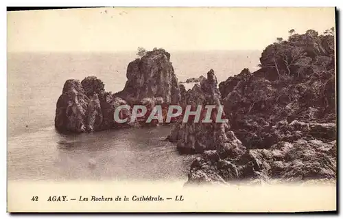 Ansichtskarte AK Agay Les Rochers de la Cathedrale