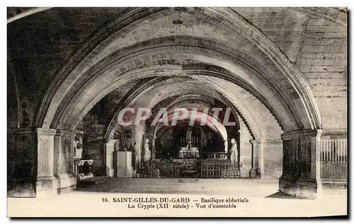 Ansichtskarte AK Saint Gilles Du Gard Basilique abbatiale La crypte Vue d ensemble