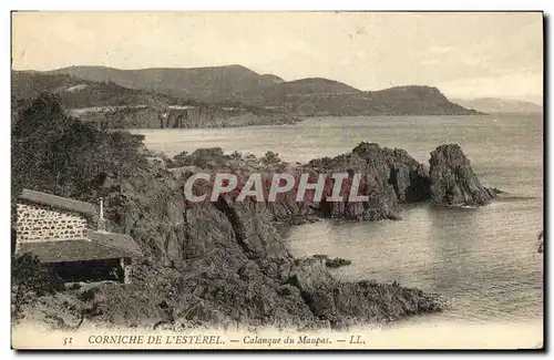 Ansichtskarte AK Corniche De L Esterel Calanque du Maupas