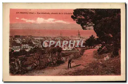 Cartes postales Saint Tropez Vue Generale Chemin de la Citadelle