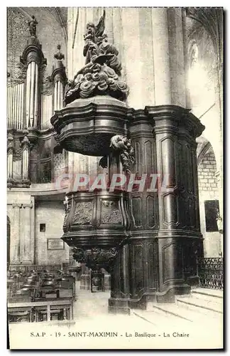 Ansichtskarte AK Sainte Maximin La Basilique A La Chaire