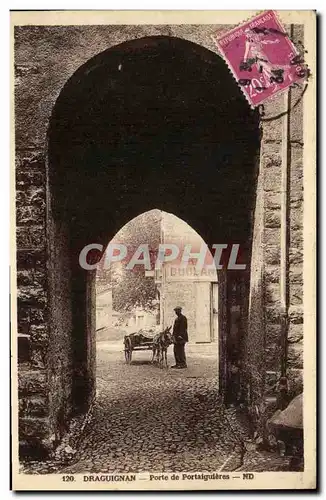 Cartes postales Draguignan Porte de Portaiguieres Charette a ane