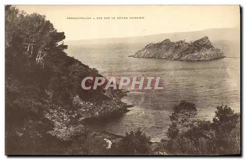 Cartes postales Ile Porquerolles Vue sur Le Grand Reignier