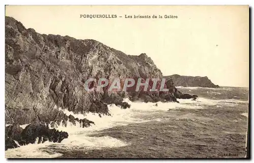 Cartes postales Porquerolles Les Brisants de la Galere