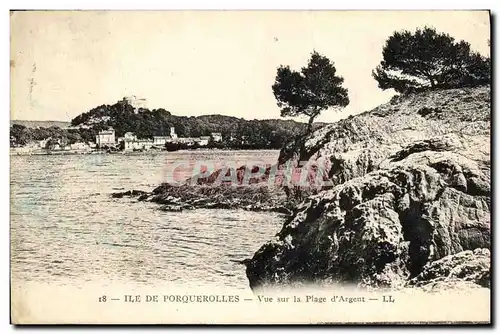 Ansichtskarte AK Ile De Porquerolles Vue sur la Plage d Argent