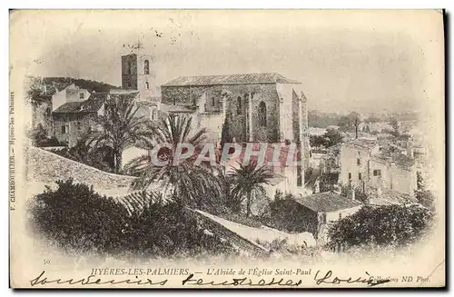 Cartes postales Hyeres Les Palmiers L Abside de L Eglise Saint Paul