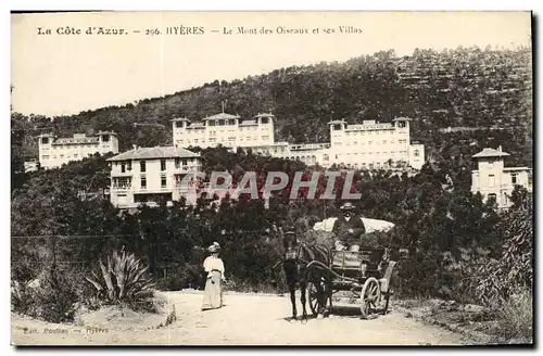 Cartes postales La Cote d Azur IIyeres Le Mont des Oiseaux et ses Villas