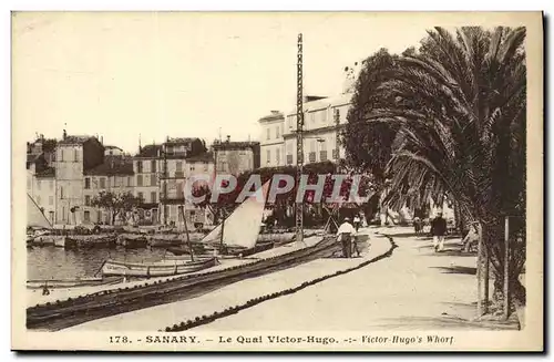 Cartes postales Sanary Le Quai Victor Hugo Bateaux