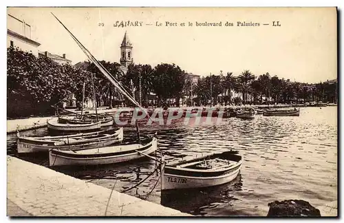 Cartes postales Sanary Le Port et le Boulevard des Palmiers Bateaux