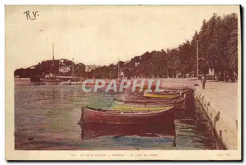 Cartes postales Bandol Le quai du port Bateaux