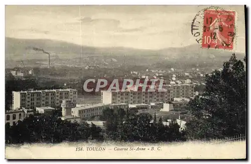 Cartes postales Toulon Caserne St Anne Militaria