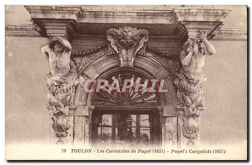 Cartes postales Toulon Les Cariatides de Puget