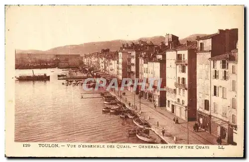 Cartes postales Toulon Vue D Ensemble Des Quais