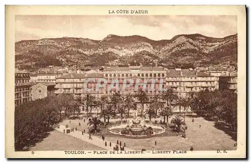 Cartes postales Toulon Place De La Liberte