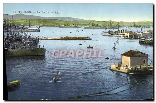 Cartes postales Toulon La Rade Bateaux