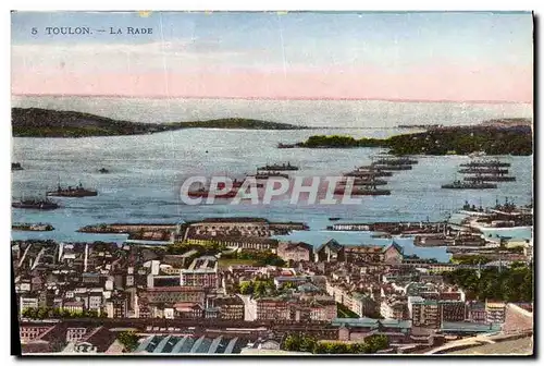 Cartes postales Toulon La Rade Bateaux