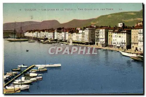 Cartes postales Toulon Le Quai et la Ville