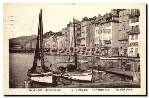 Ansichtskarte AK Toulon Le Vieux Port Bateaux