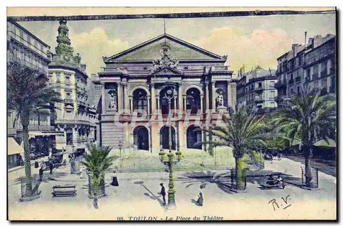 Cartes postales Toulon La Place du Theatre