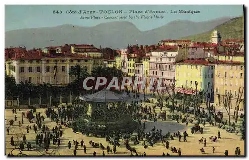 Ansichtskarte AK Toulon La Place d Armes La Musique