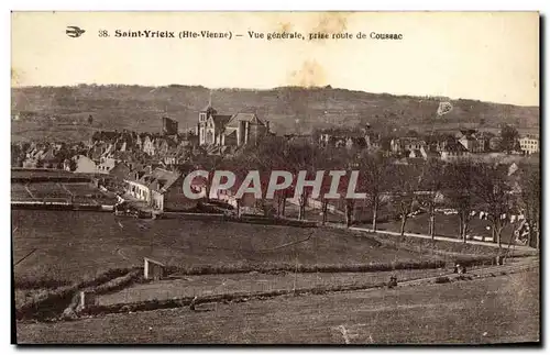 Cartes postales St Yrieix Vue Generale prise route de Coussac