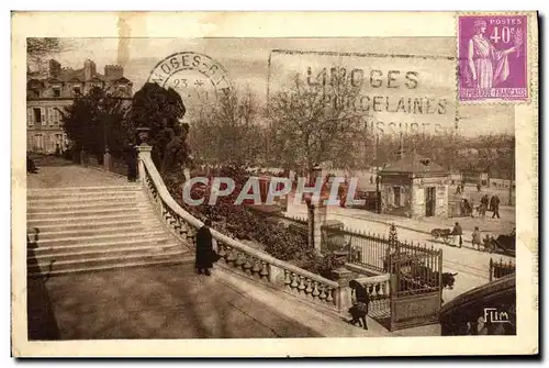 Ansichtskarte AK Limoges un coin artistique du jardin d Orsay