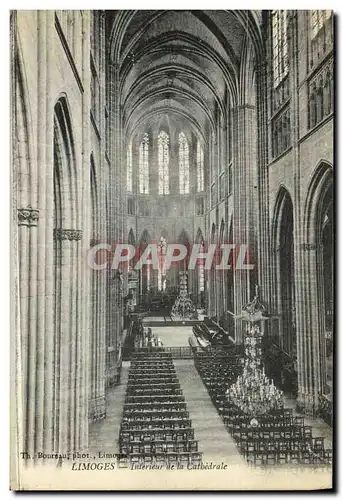 Cartes postales Limoges Interieur de la Cathedrale