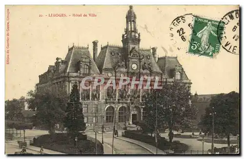 Cartes postales Limoges Hotel de Ville