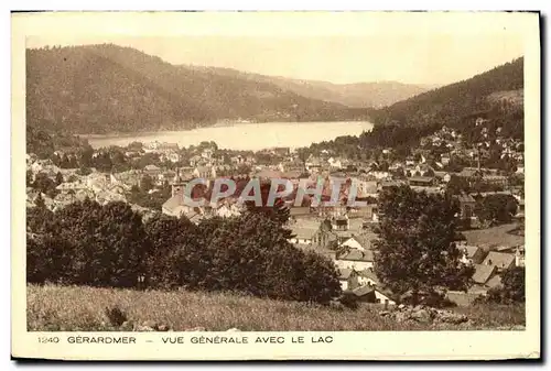 Ansichtskarte AK Gerardmer Vue Generale Avec Le Lac