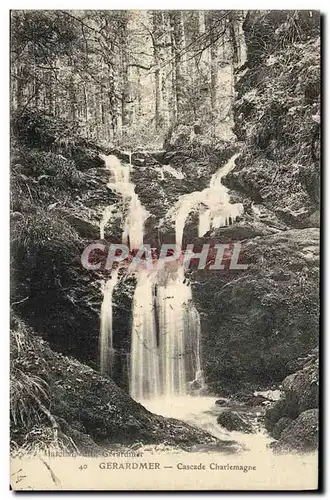 Ansichtskarte AK Gerardmer Cascade Charlemagne