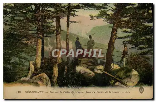 Cartes postales Gerardmer Vue sur la Vallee de Munster Prise du Rocher de la Source