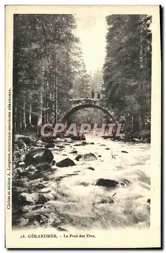 Ansichtskarte AK Gerardmer Le Pont des Fees