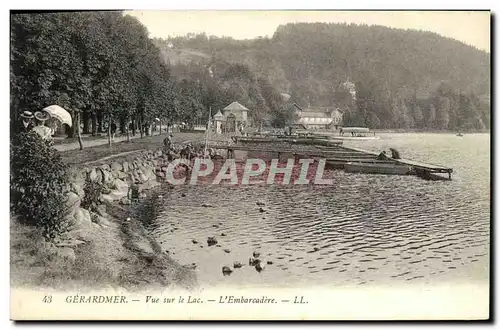 Ansichtskarte AK Gerardmer Vue sur le Lac L Embarcadere