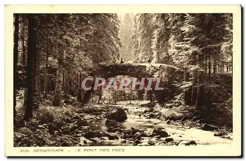 Ansichtskarte AK Gerardmer Le Pont Des Fees