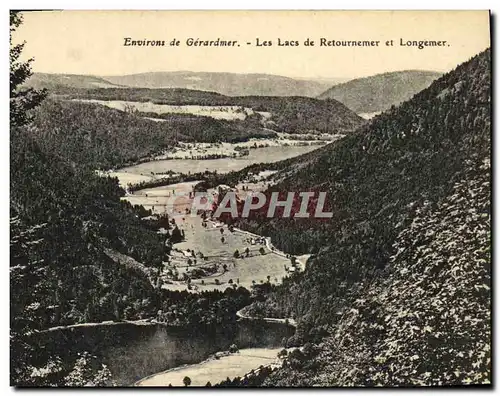 Ansichtskarte AK Gerardmer Les Lacs de Retournemer et Longemer