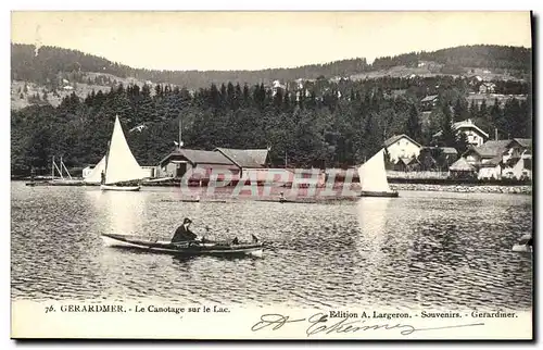 Cartes postales Gerardmer Le Canotage sur le Lac