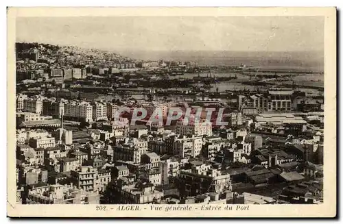 Cartes postales Alger Vue Generale Entree du Port