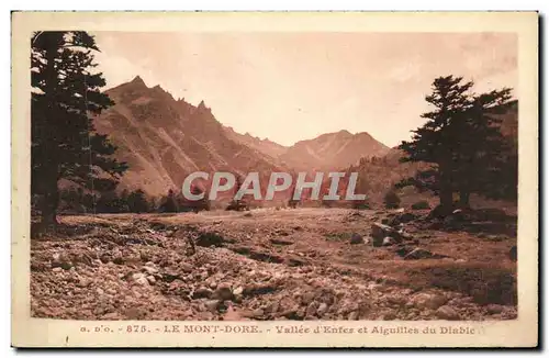 Ansichtskarte AK Le Mont Dore Vallee d enfer et aiguilles du diable