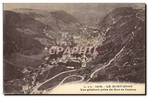 Ansichtskarte AK Le Mont Dore Vue Generale Prise Du Roc de Cuzeau