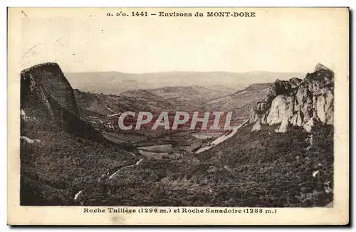 Cartes postales Environs de Mont Dore Roche Tuiliere et Roche Sanadoire