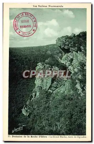 Cartes postales La Suisse Normande Domaine de la Roche d Oetre La Grand Roche Terre De Legendes