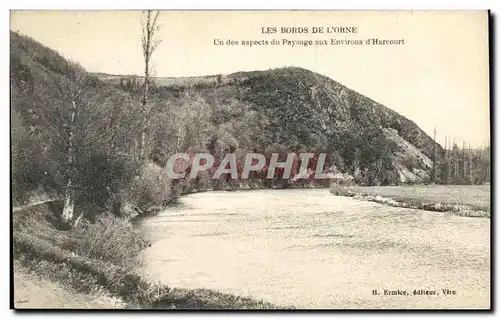 Cartes postales Les Bords De L Orne Un Des Aspects Du Paysage Aux Environs d Harcourt