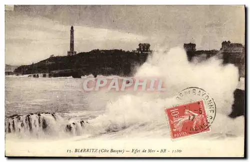 Cartes postales Biarritz Effet de Mer