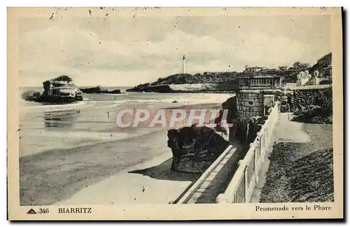 Ansichtskarte AK Biarritz Promenade Vers Le Phare