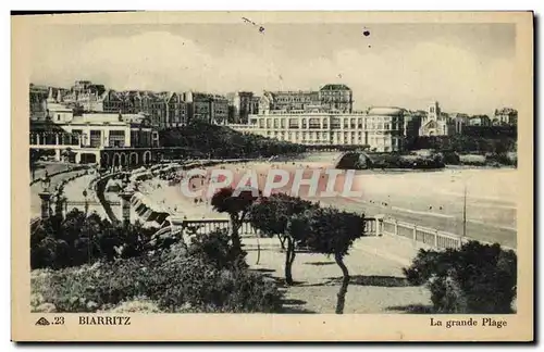 Cartes postales Biarritz La Grande Plage