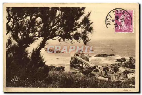 Cartes postales Biarritz Etude Sur L Esplanade De La Vierge