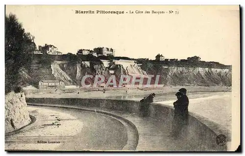 Cartes postales Biarritz Pittoresque La Cote Des Basques